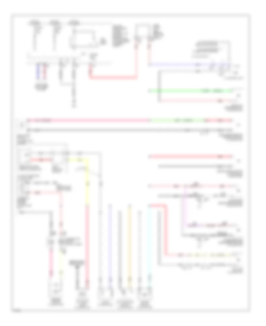 Электросхема подсветки приборов (2 из 2) для Infiniti G25 x 2012