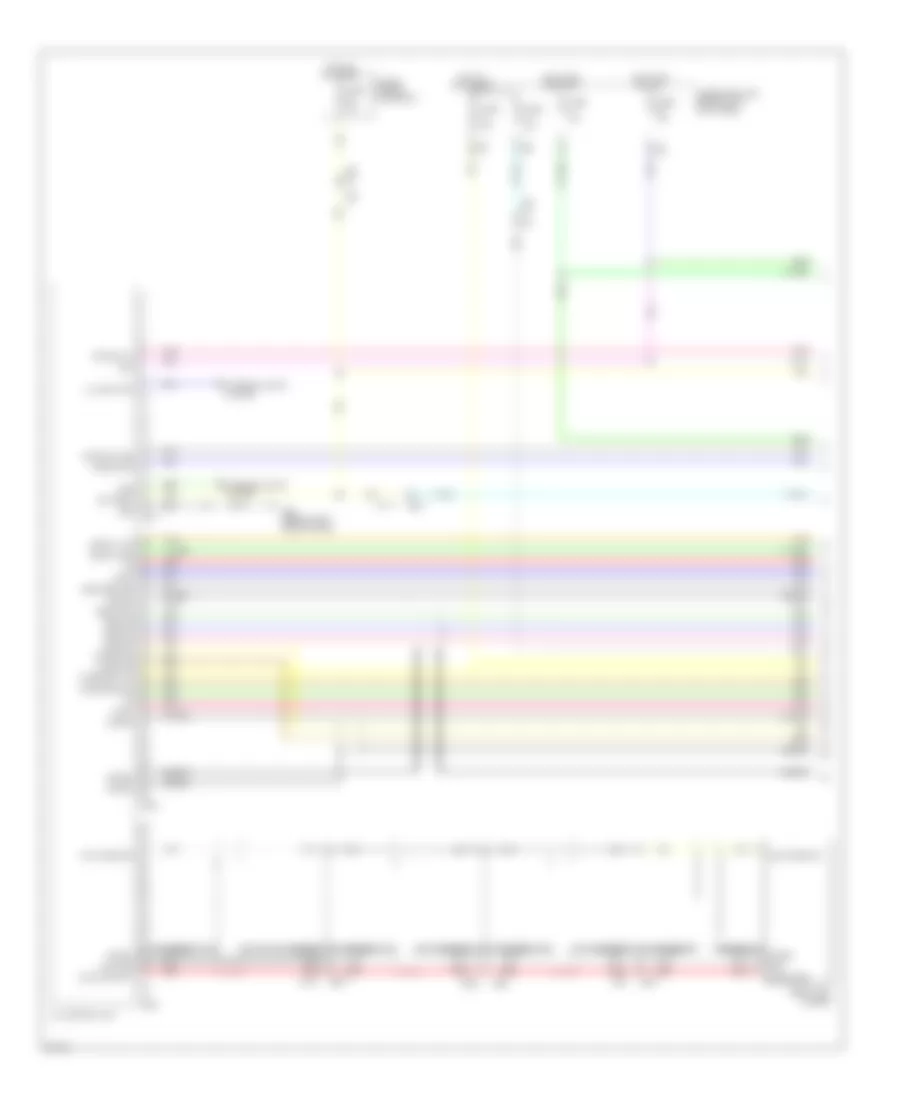 Электросхема магнитолы Bose, Купе without Navigation (1 из 4) для Infiniti G37 2012