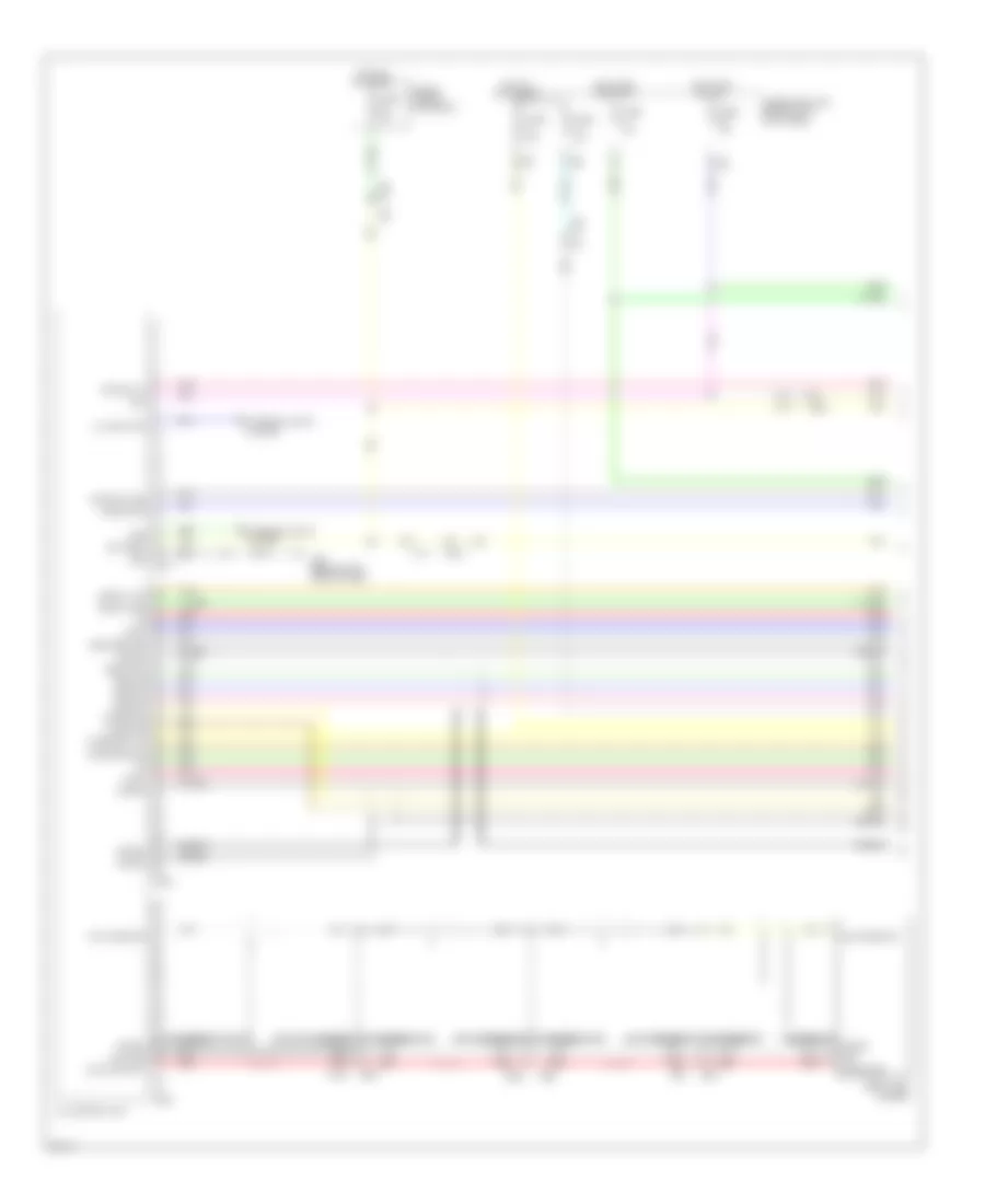Электросхема магнитолы Bose, Седан без Навигация (1 из 4) для Infiniti G37 2012