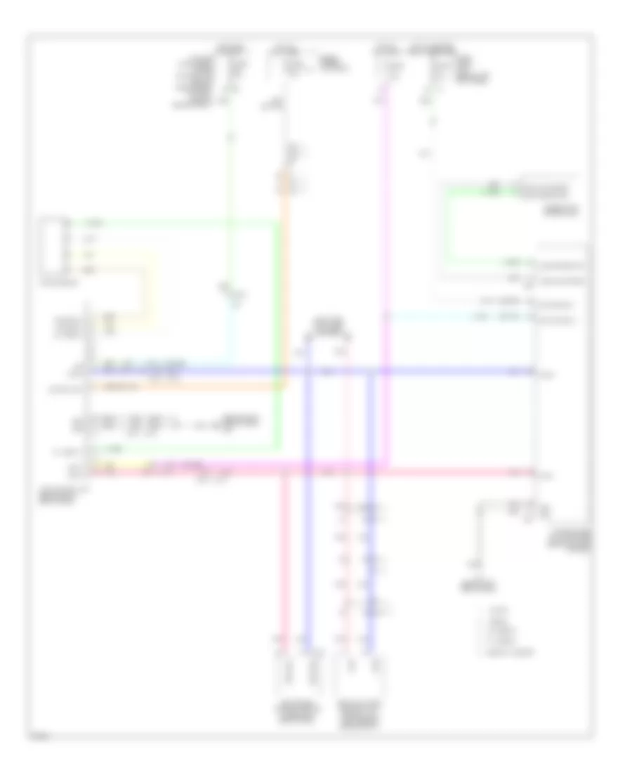 Электросхема полного привода AWD для Infiniti G37 2012