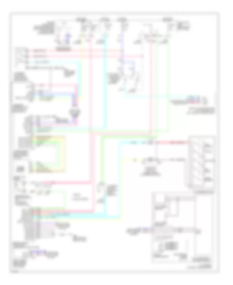 Электросхема интеллектуального круиз контроля для Infiniti G37 2012