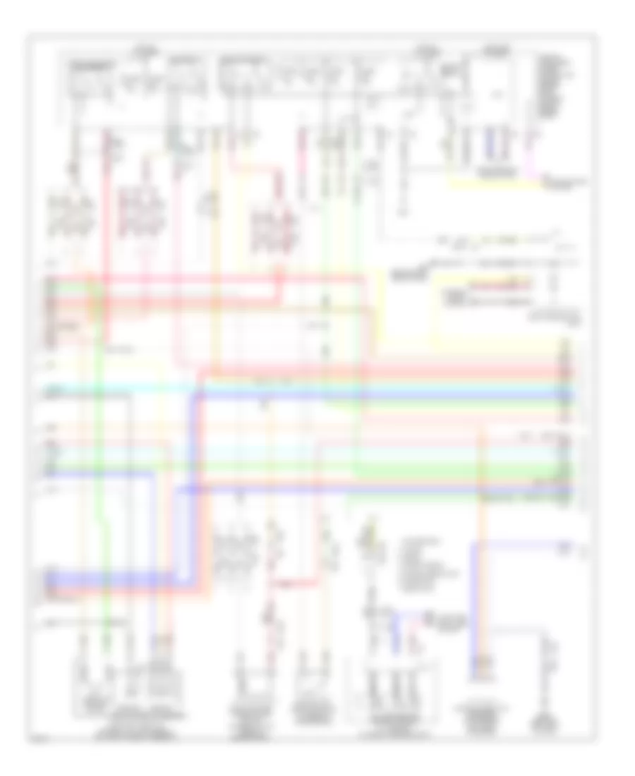 3.7L, Электросхема системы управления двигателя (2 из 5) для Infiniti G37 2012