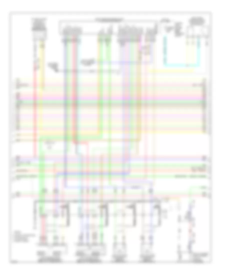 3.7L, Электросхема системы управления двигателя (4 из 5) для Infiniti G37 2012