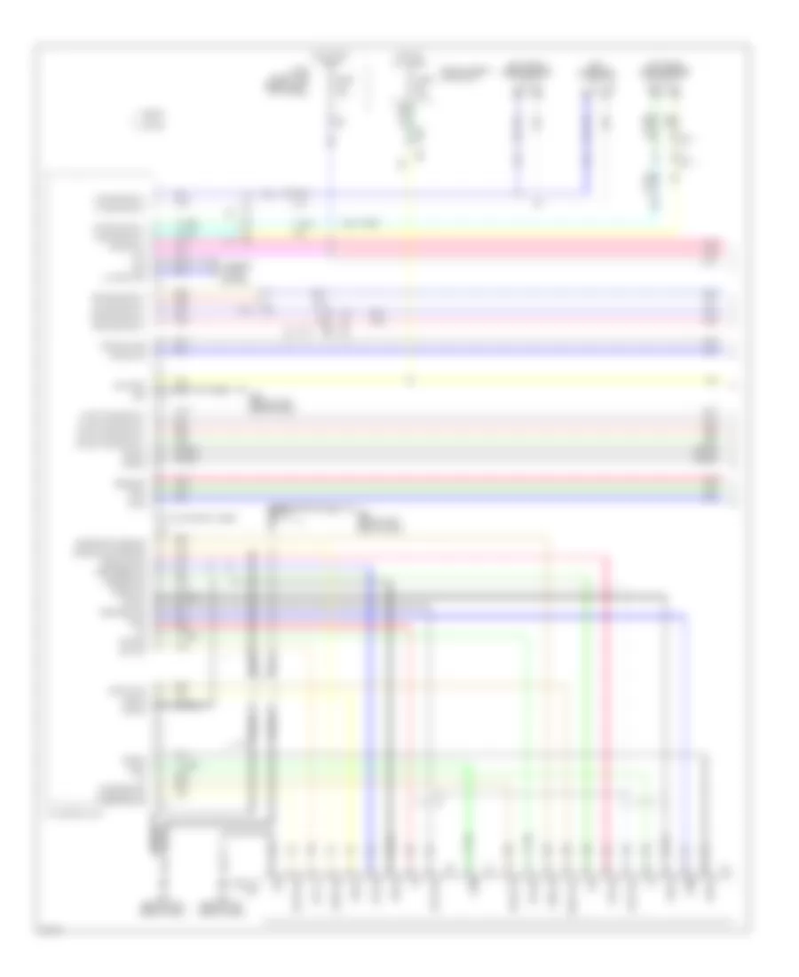 Эдектросхема магнитолы. Базовая комплектация., Кабриолет Except без Камера Заднего вида (1 из 3) для Infiniti G37 2012