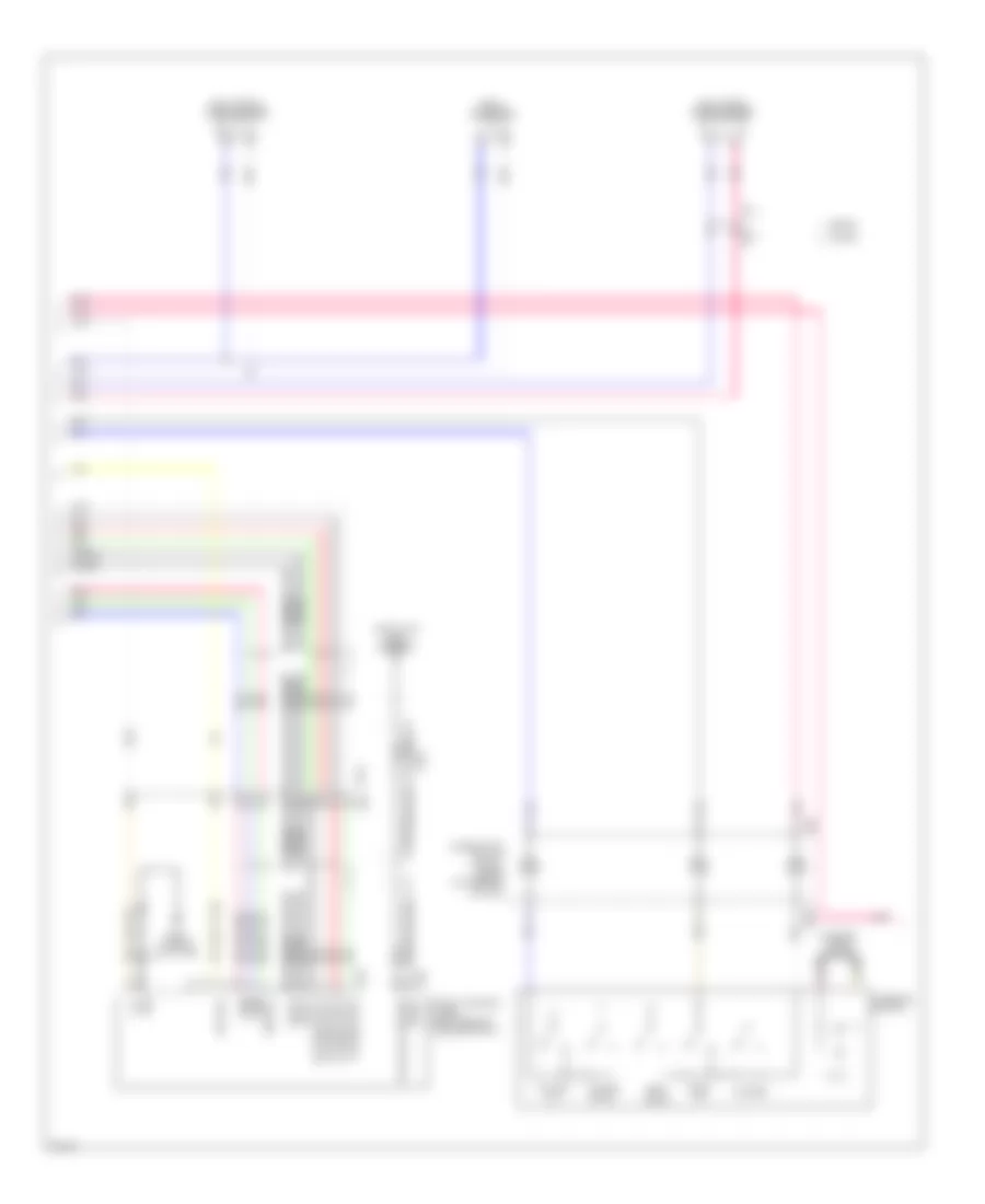 Эдектросхема магнитолы. Базовая комплектация., Кабриолет Except без Камера Заднего вида (2 из 3) для Infiniti G37 2012