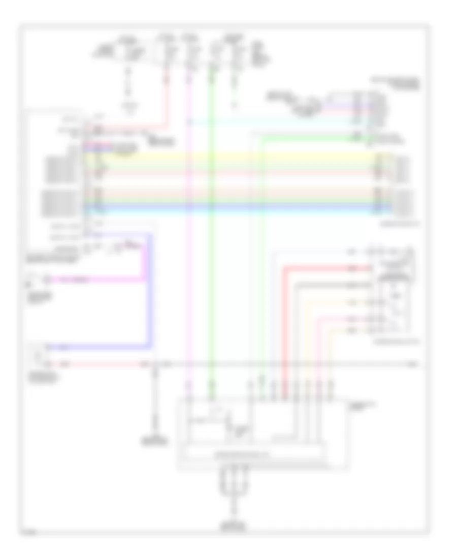 Электросхема подсветки приборов, Кабриолет Except (1 из 2) для Infiniti G37 IPL 2012