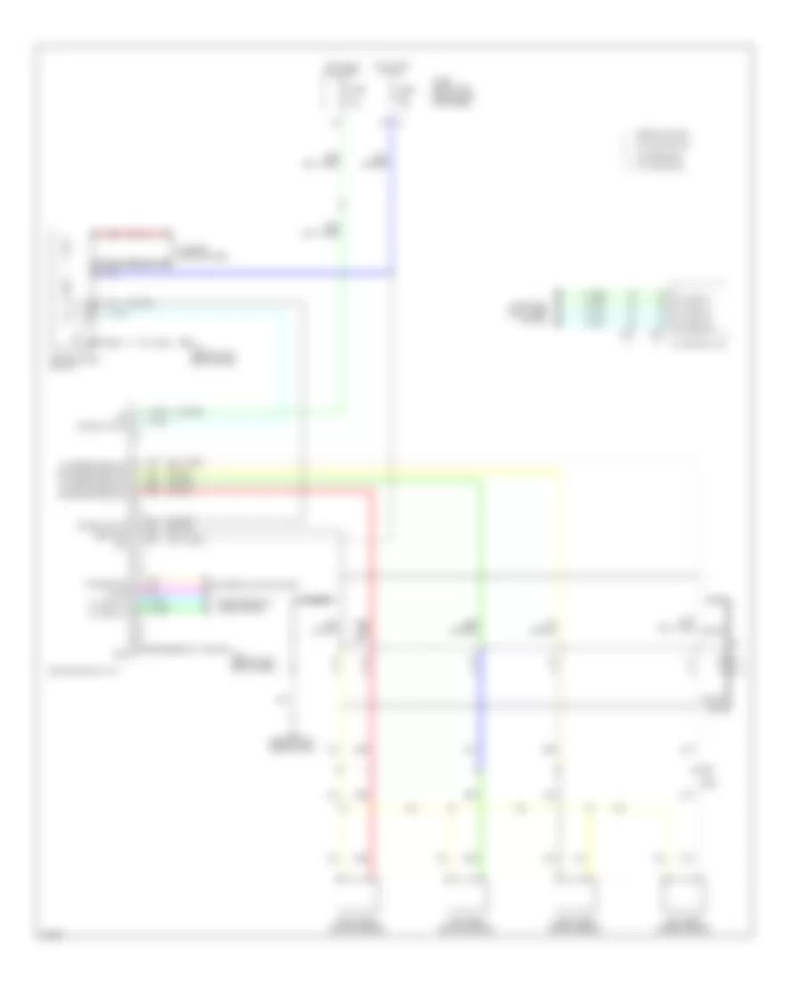 Электросхема заднего парктроника для Infiniti G37 IPL 2012