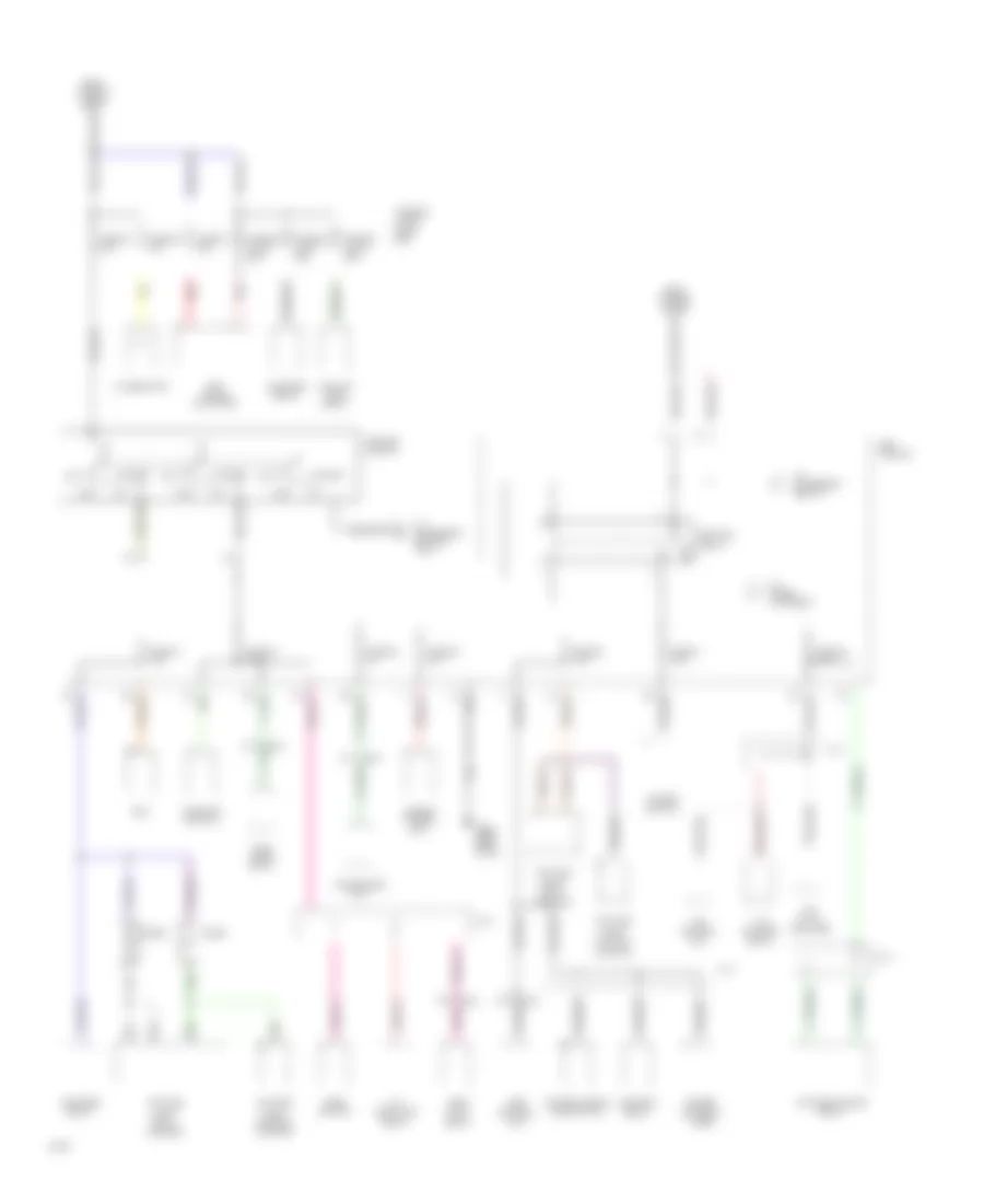Электросхема блока предохранителей и реле (2 из 5) для Infiniti J30 1994