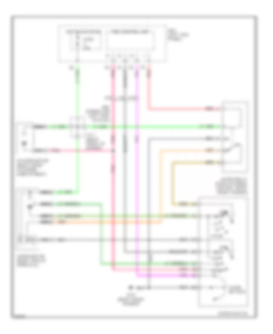 Электросхема стеклоочистителя, дворников и омывателя для Infiniti J30 1994