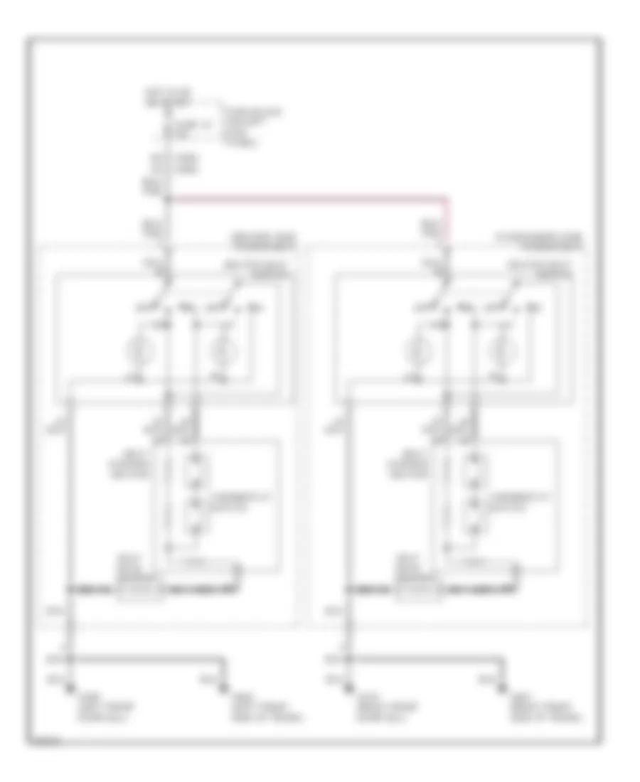 Электросхема подогрева сидений для Infiniti J30 1995