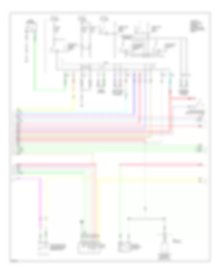Электросхема центрального замка (3 из 4) для Infiniti EX35 2008