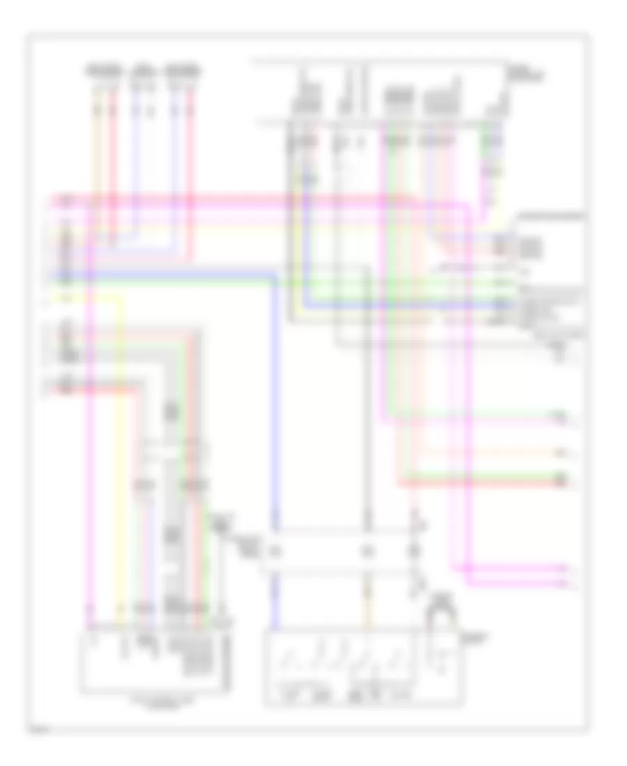 Электросхема магнитолы, С Стандартная комплектация (2 из 3) для Infiniti EX35 2008