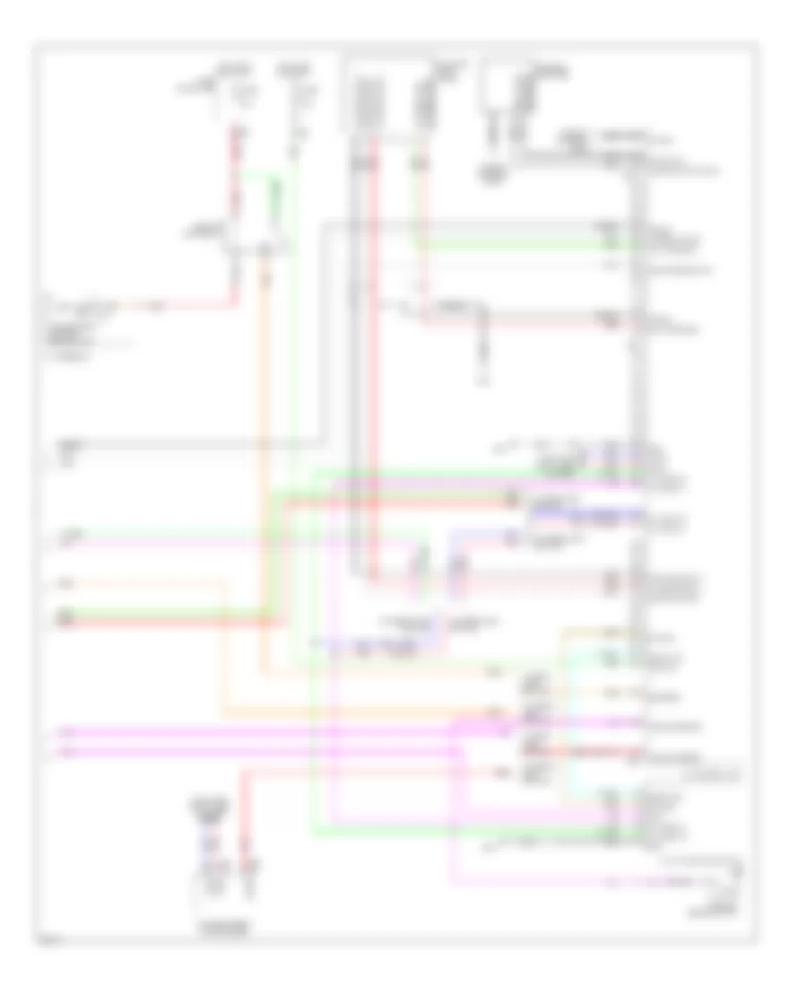 Электросхема магнитолы, С Стандартная комплектация (3 из 3) для Infiniti EX35 2008