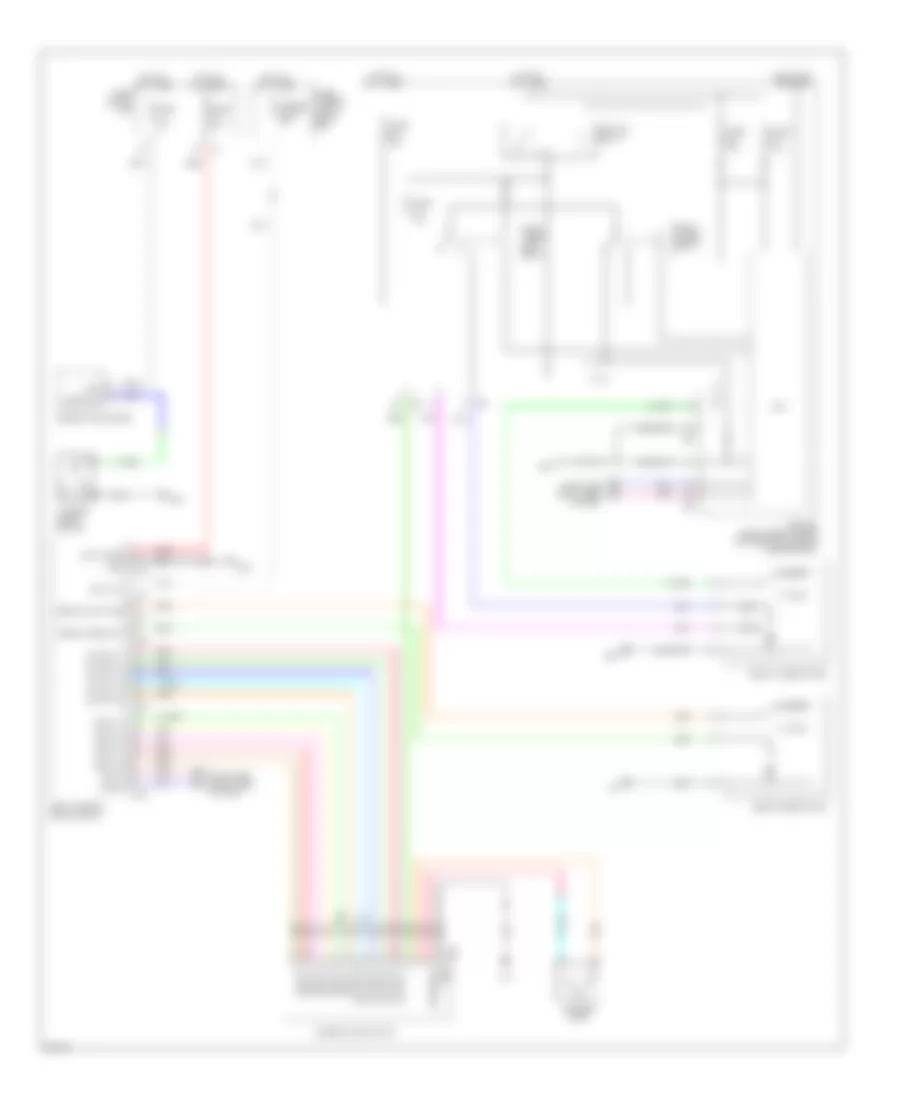Электросхема стеклоочистителя, дворников и омывателя для Infiniti EX35 2008