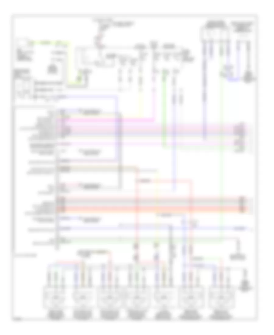 Электросхема кондиционера (1 из 2) для Infiniti QX56 2012