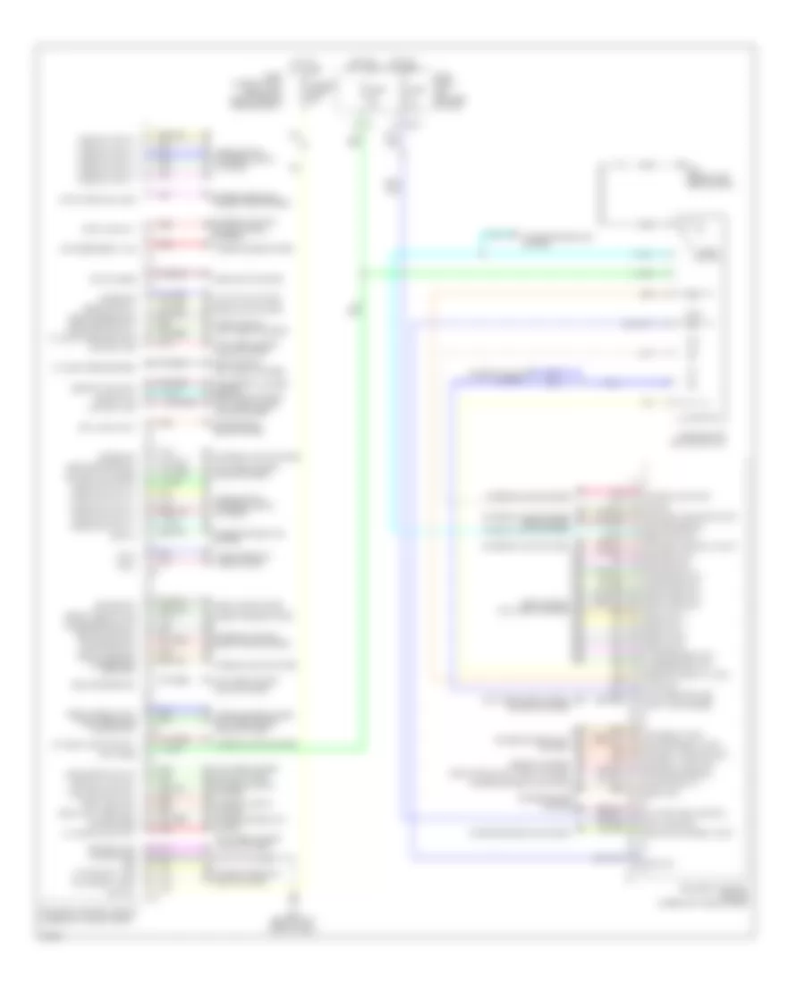 Электросхема блоков управления кузовом для Infiniti QX56 2012