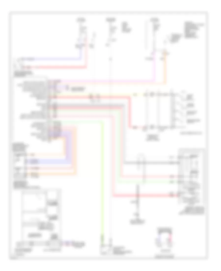Электросхема системы круизконтроля для Infiniti QX56 2012