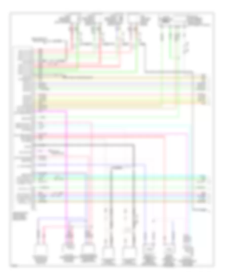 5.6L, Электросхема системы управления двигателя (1 из 7) для Infiniti QX56 2012