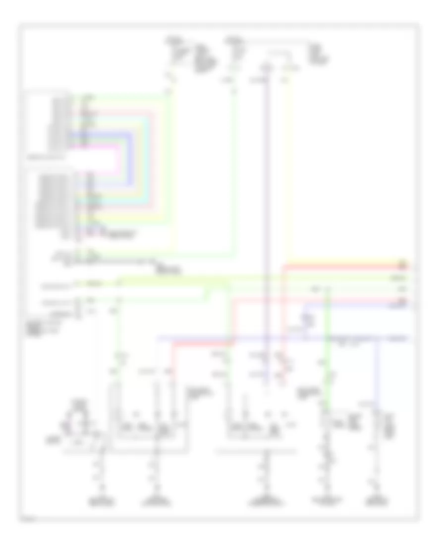 Электросхема внешнего освещения (1 из 2) для Infiniti QX56 2012