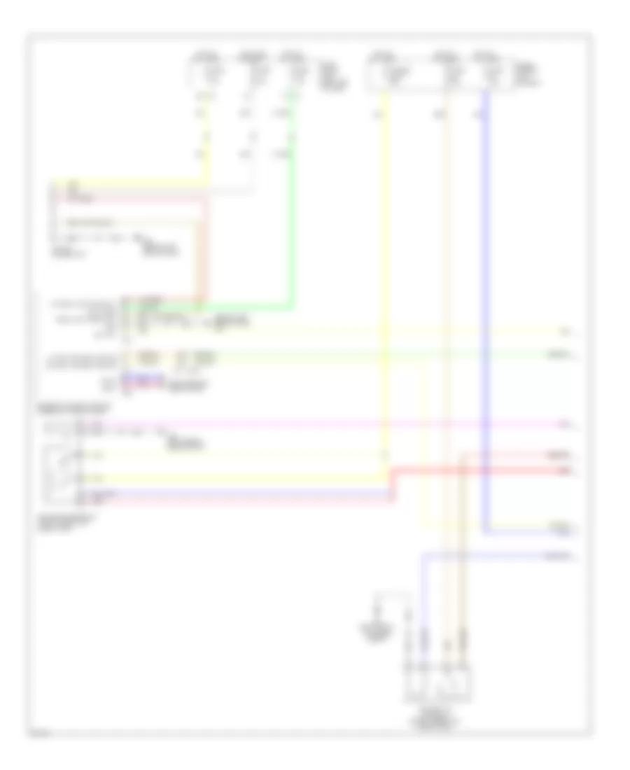 Электросхема розетки подключения прицепа (1 из 2) для Infiniti QX56 2012