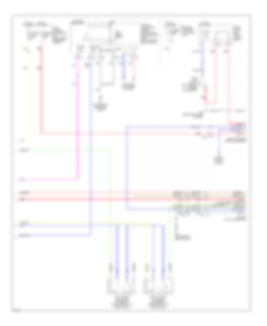 Электросхема розетки подключения прицепа (2 из 2) для Infiniti QX56 2012