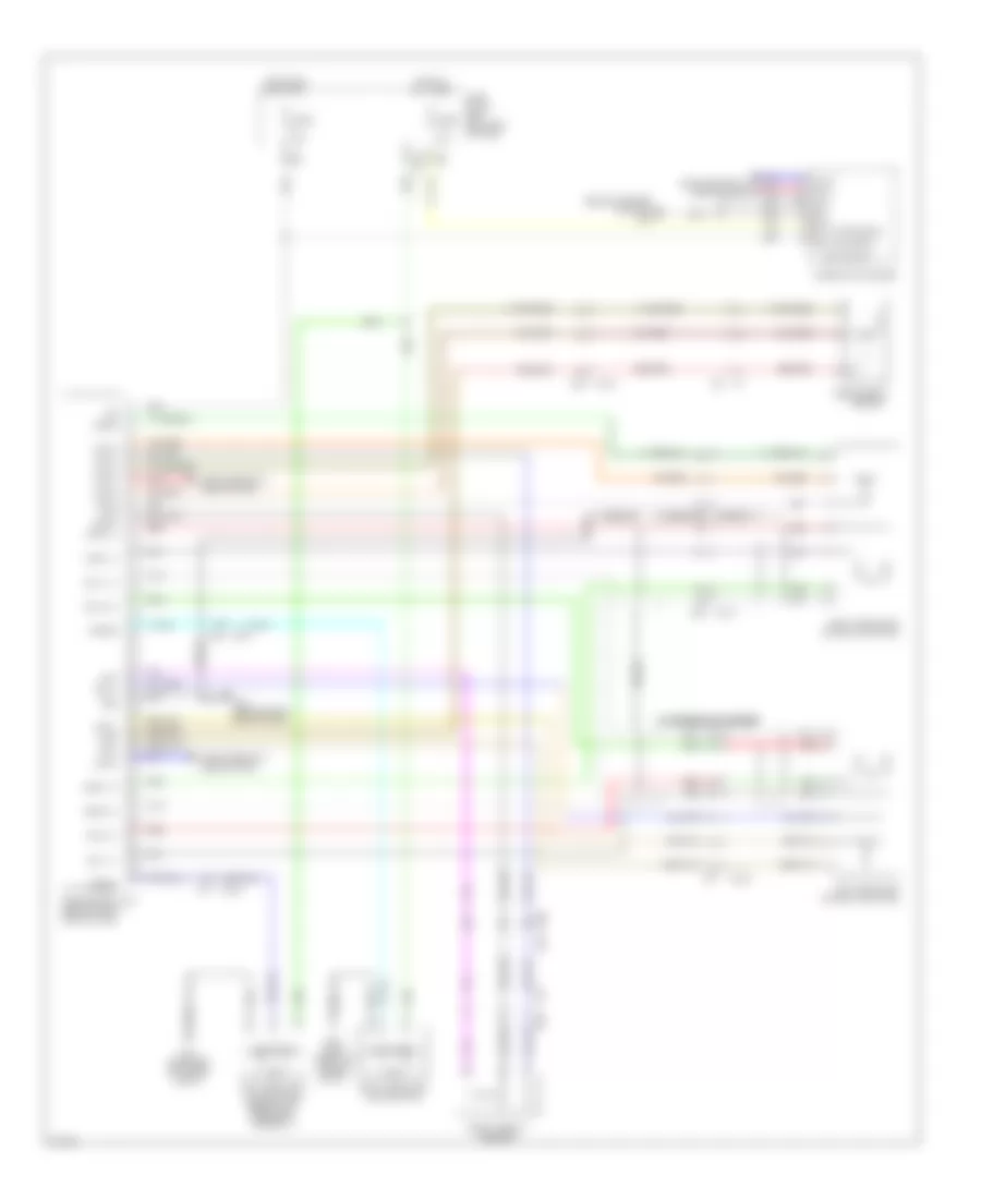 Электросхема передних адаптивный фар для Infiniti QX56 2012