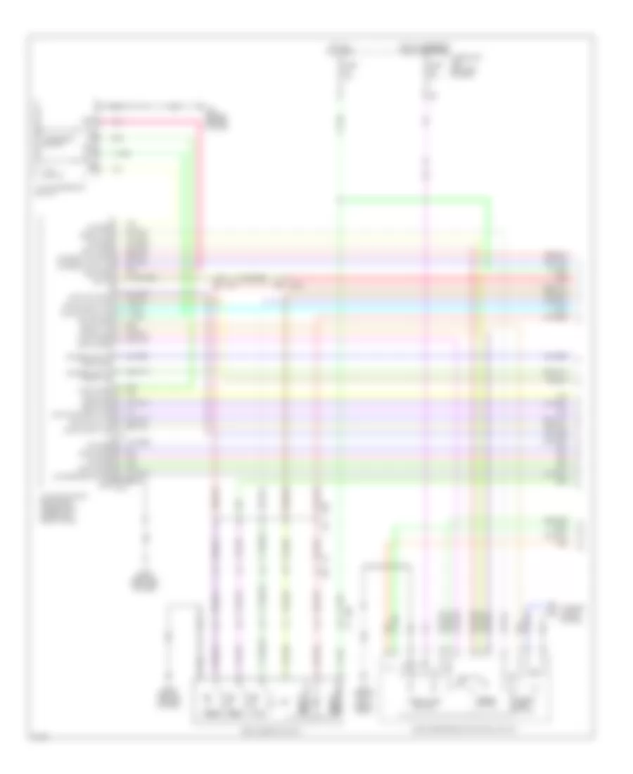 Электросхема системы памяти (1 из 3) для Infiniti QX56 2012