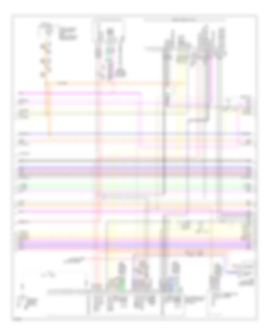 Электросхема навигации GPS, 13 спикеров (2 из 7) для Infiniti QX56 2012