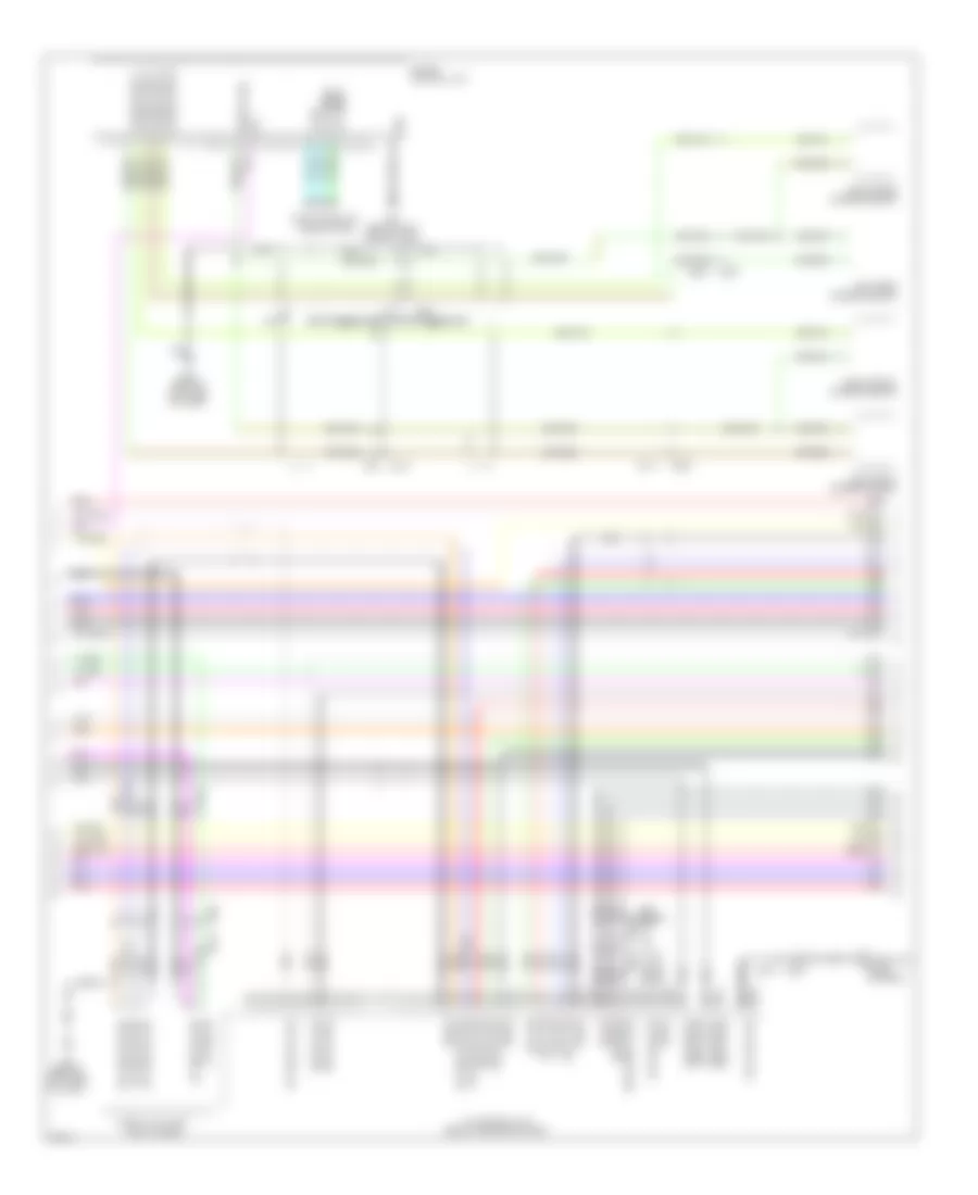 Электросхема навигации GPS, 13 спикеров (4 из 7) для Infiniti QX56 2012