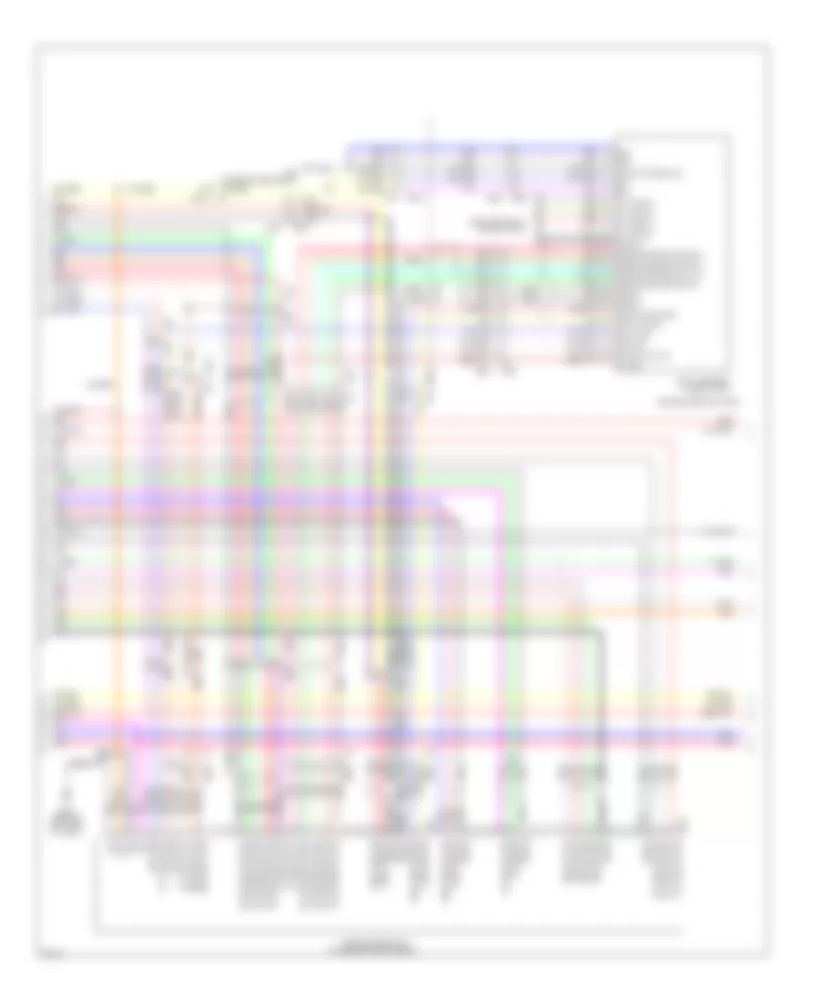 Электросхема навигации GPS, 13 спикеров (6 из 7) для Infiniti QX56 2012