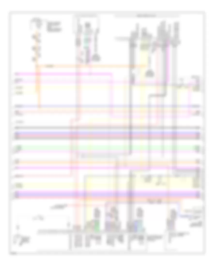 Электросхема навигации GPS, 15 спикеров (2 из 8) для Infiniti QX56 2012