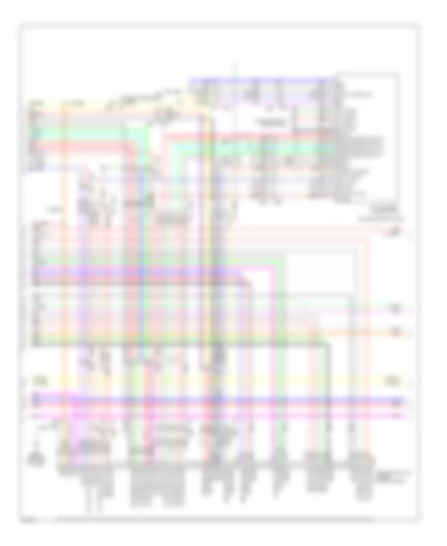Электросхема навигации GPS, 15 спикеров (6 из 8) для Infiniti QX56 2012