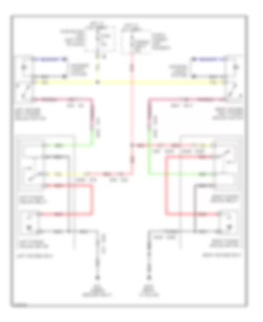 схема выпуска места Второго ряда для Infiniti QX56 2012