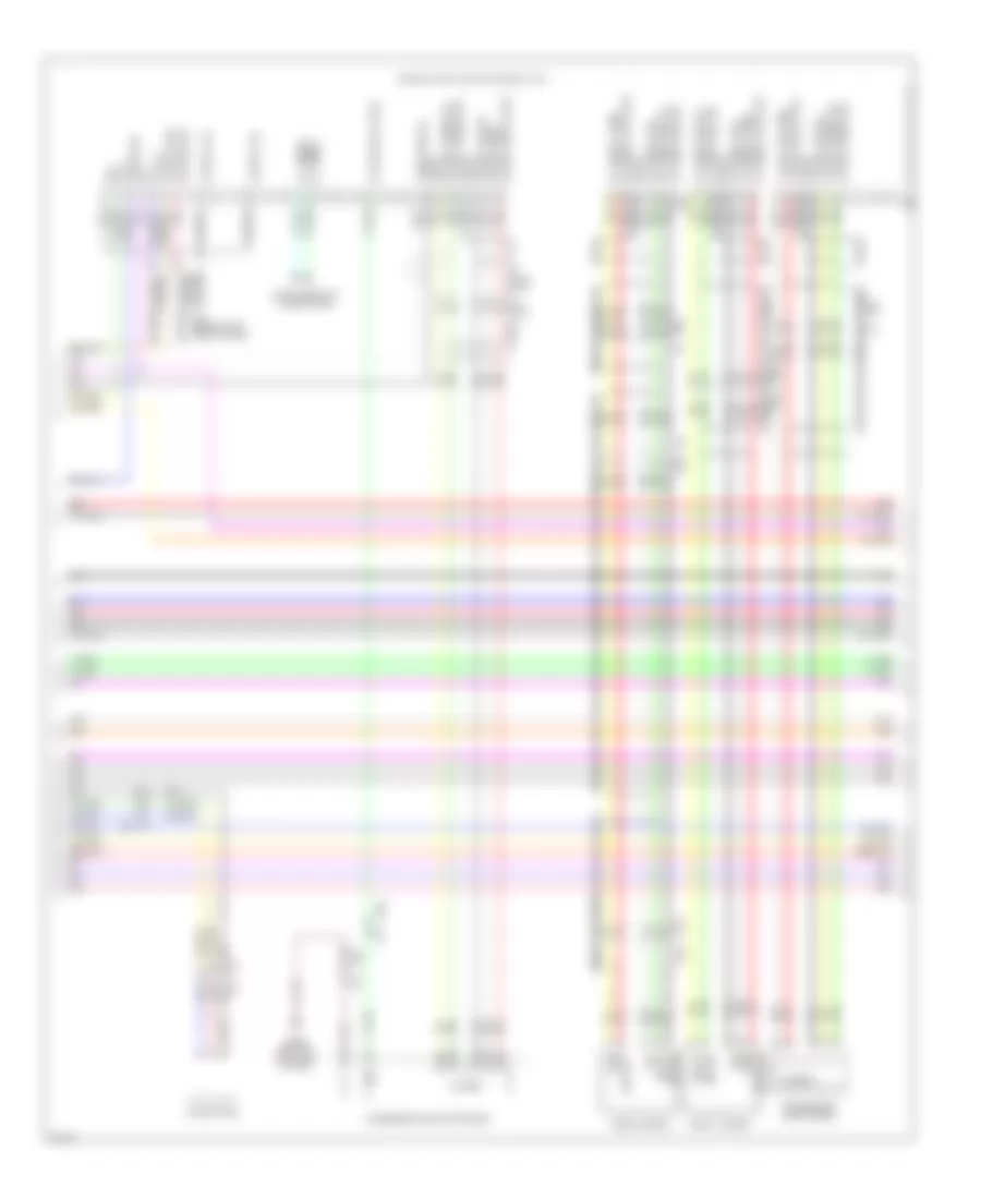 Электросхема магнитолы, 13 спикеров (3 из 7) для Infiniti QX56 2012
