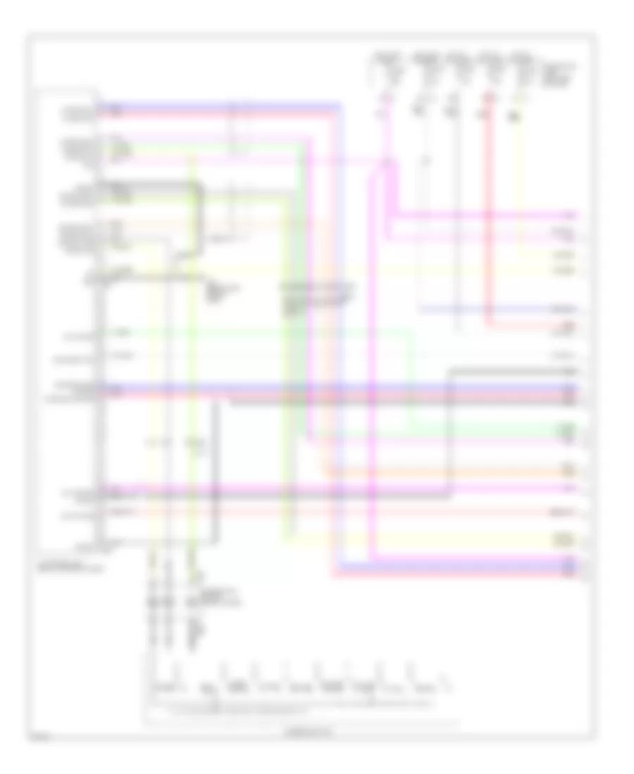 Электросхема магнитолы, 15 спикеров (1 из 8) для Infiniti QX56 2012