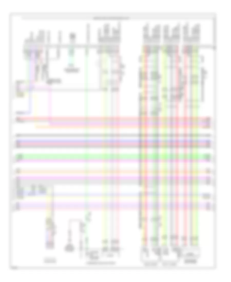 Электросхема магнитолы, 15 спикеров (3 из 8) для Infiniti QX56 2012