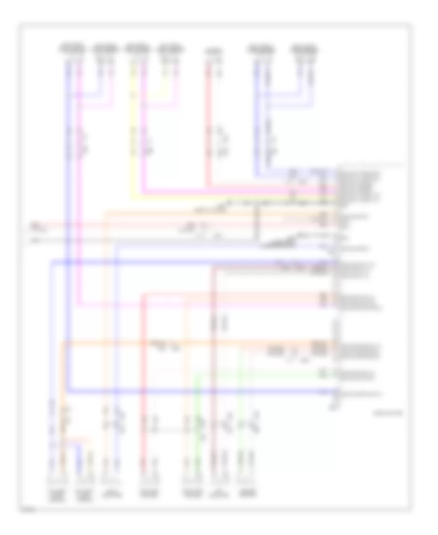 Электросхема магнитолы, 15 спикеров (8 из 8) для Infiniti QX56 2012