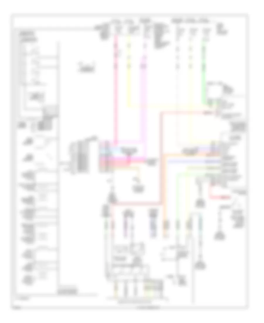 Электросхема автоматической коробки передач АКПП для Infiniti QX56 2012