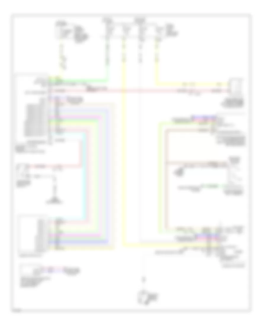 Электросхема сигнала для Infiniti QX56 2012