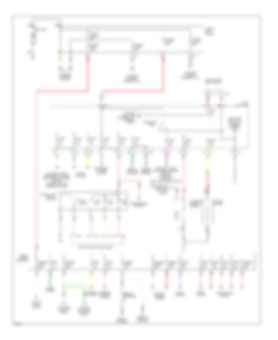 Электросхема блока предохранителей и реле (1 из 3) для Infiniti G35 2008