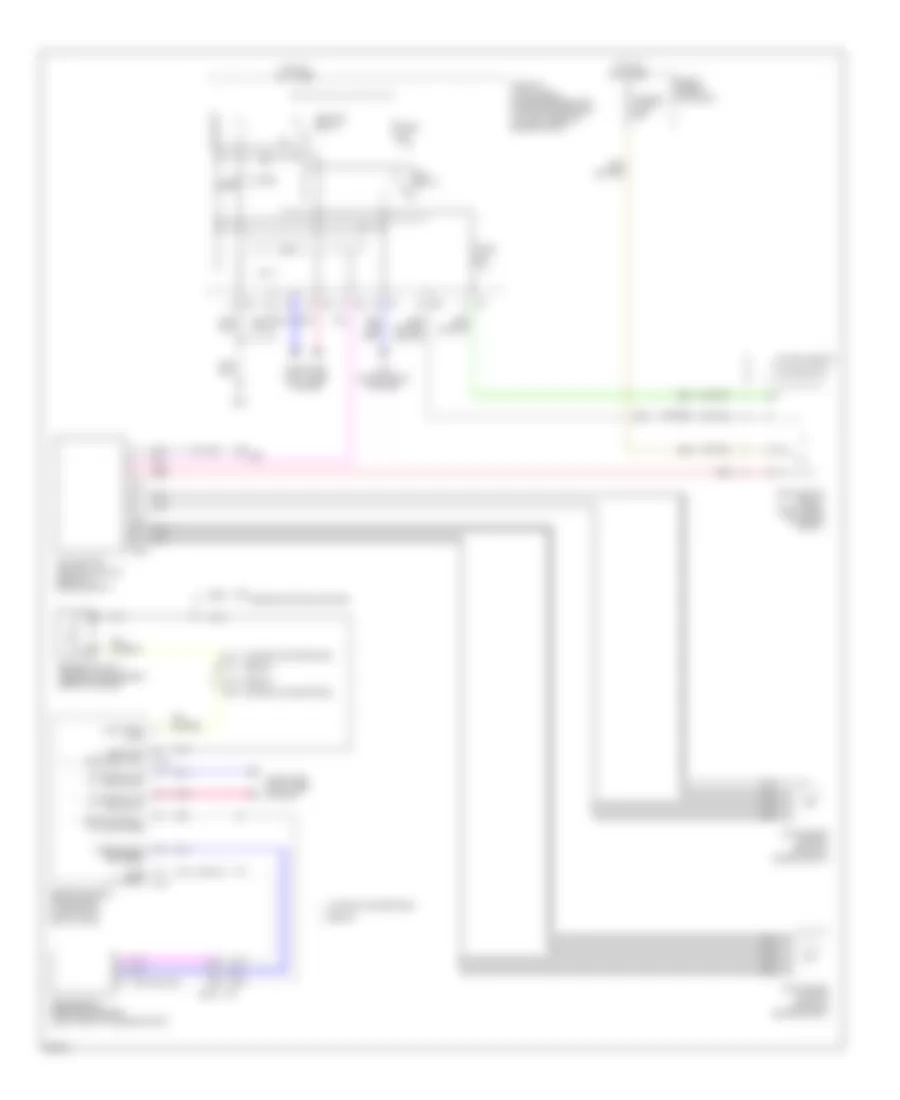 Электросхема системы охлаждения для Infiniti G37 2013