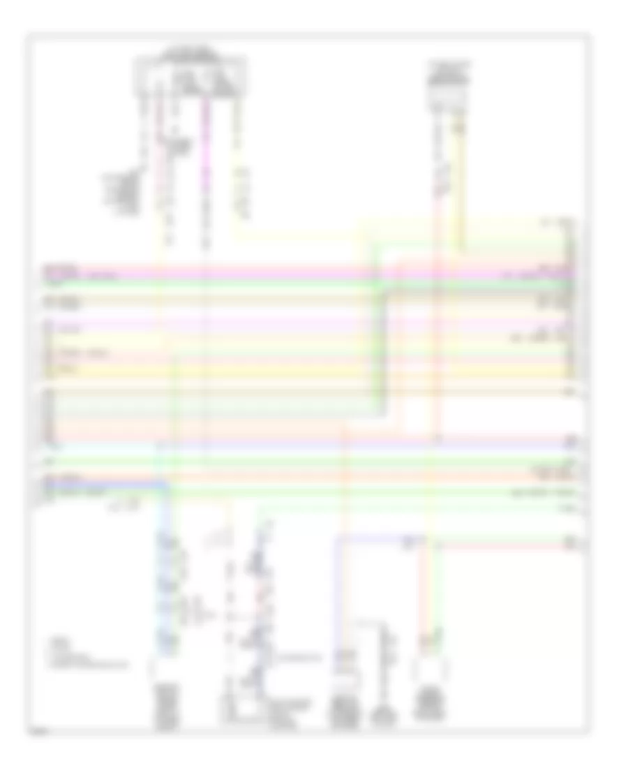 3.7L, Электросхема системы управления двигателя (4 из 6) для Infiniti G37 2013