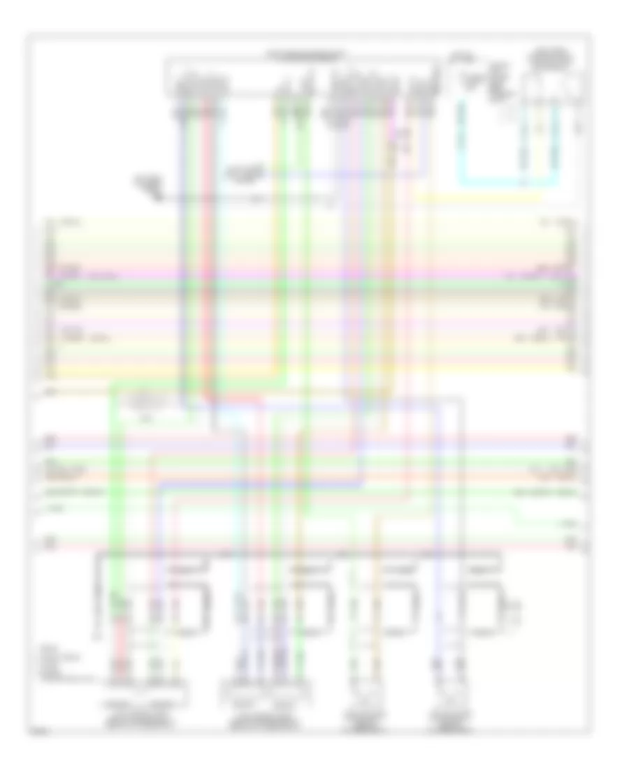 3.7L, Электросхема системы управления двигателя (5 из 6) для Infiniti G37 2013