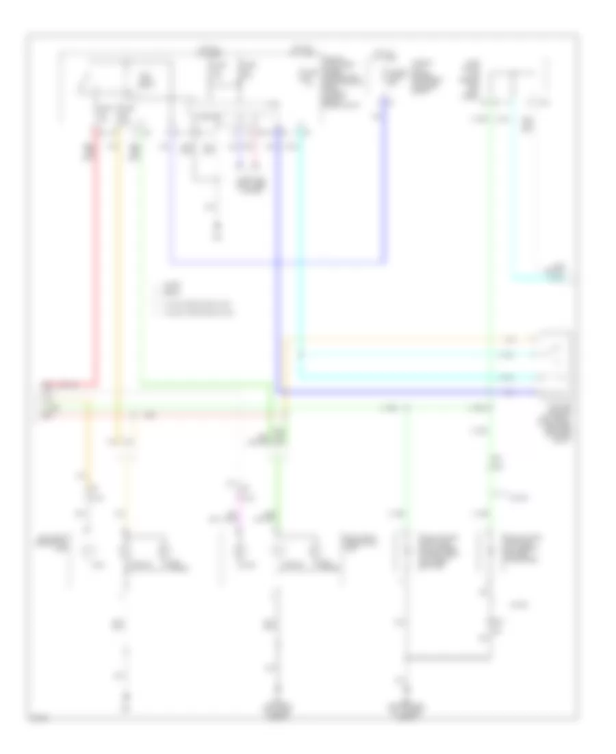 Электросхема внешнего освещения, седан (2 из 3) для Infiniti G37 2013