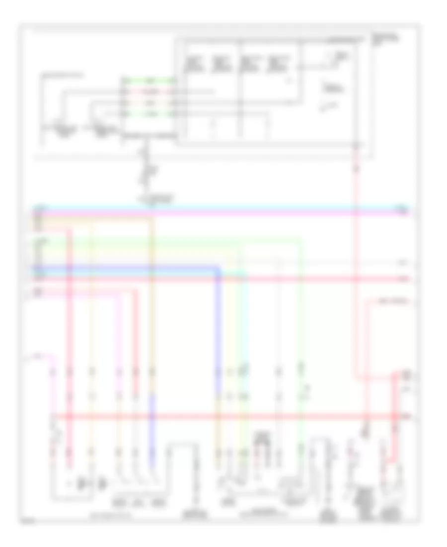 Электросхема системы памяти, седан (2 из 3) для Infiniti G37 2013