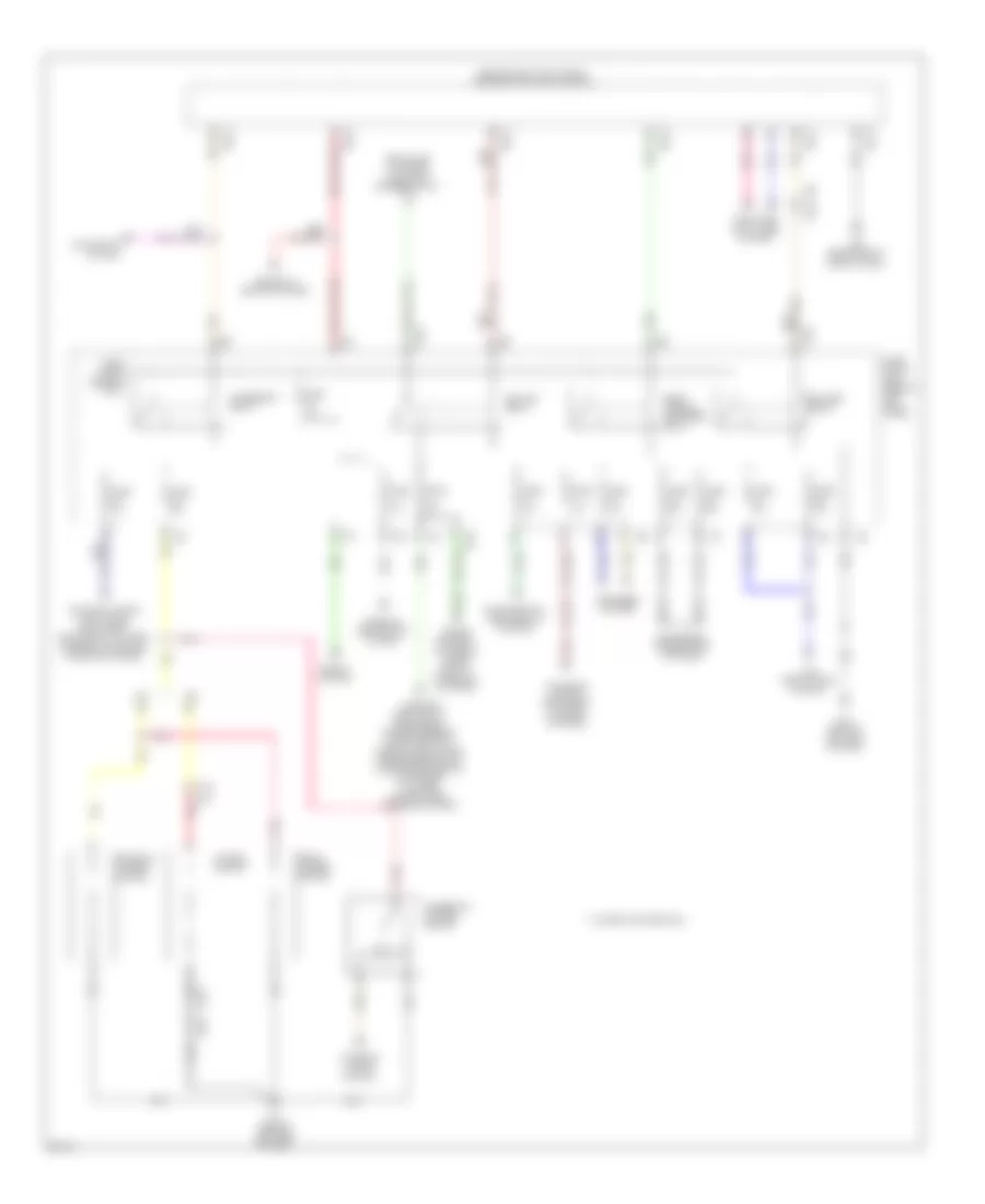 Электросхема блока предохранителей и реле (2 из 3) для Infiniti G37 2013