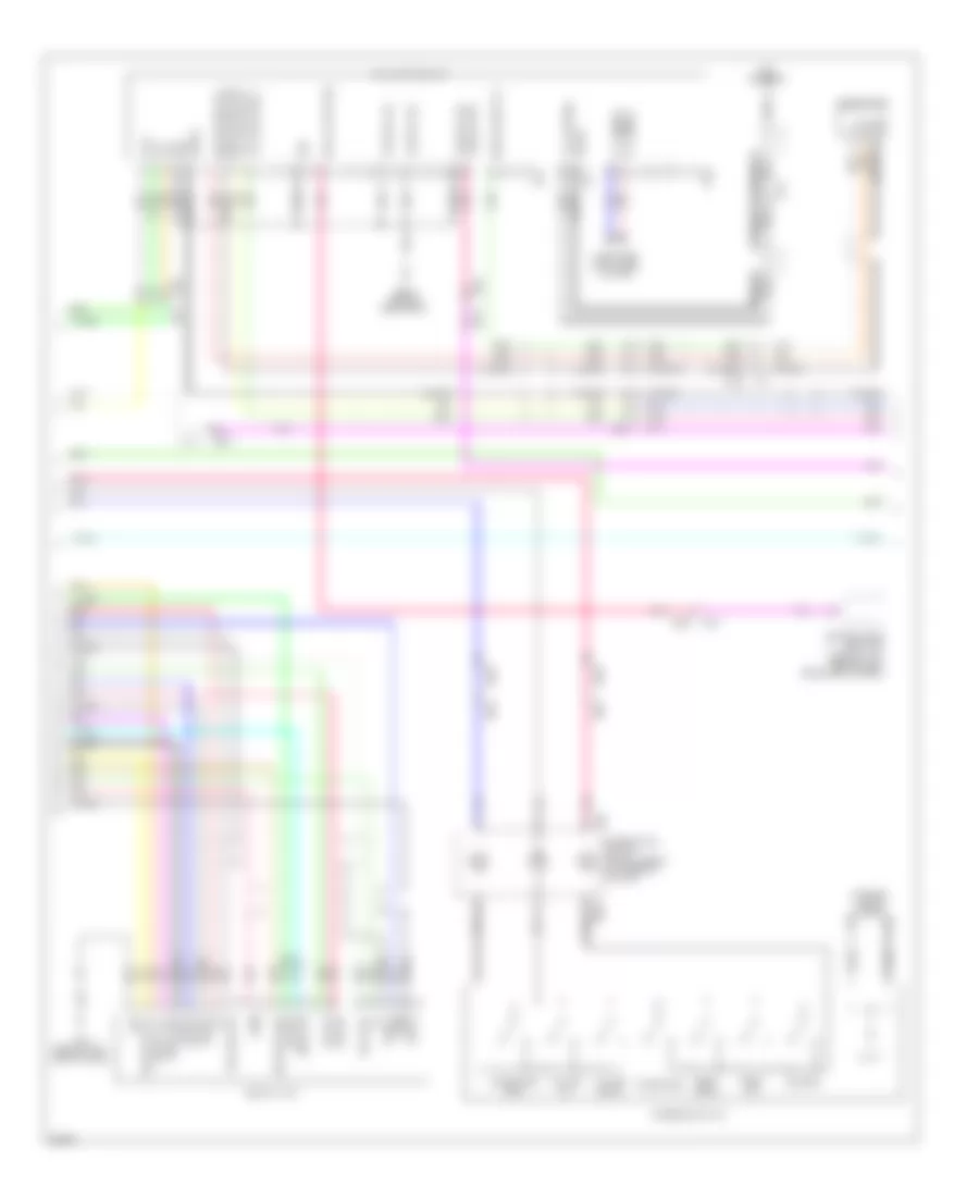 Эдектросхема магнитолы. Базовая комплектация., Кабриолет (2 из 3) для Infiniti G37 2013