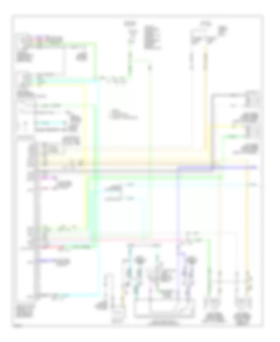 Электросхема антиблокировочной тормозной системы АБС (ABS) (1 из 2) для Infiniti G37 IPL 2013