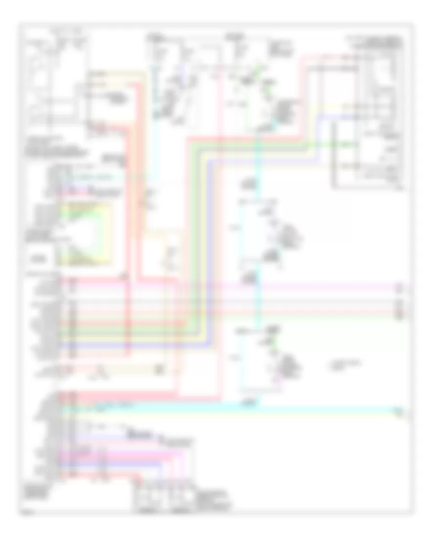 Электросхема системы круизконтроля (1 из 2) для Infiniti G37 IPL 2013