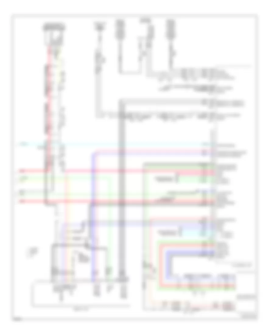 Электросхема магнитолы Bose, Кабриолет Except С Навигация (4 из 4) для Infiniti G37 Journey 2013